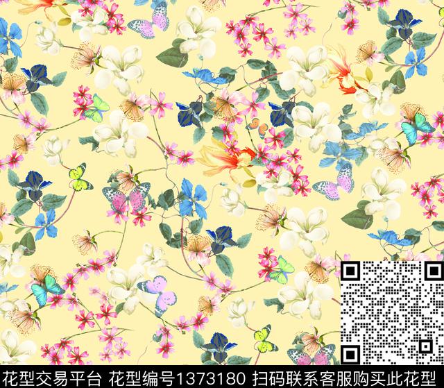 男装抽象数码印花华亿平台下载（图片编号: 1373180） - 瓦栏（Walan）