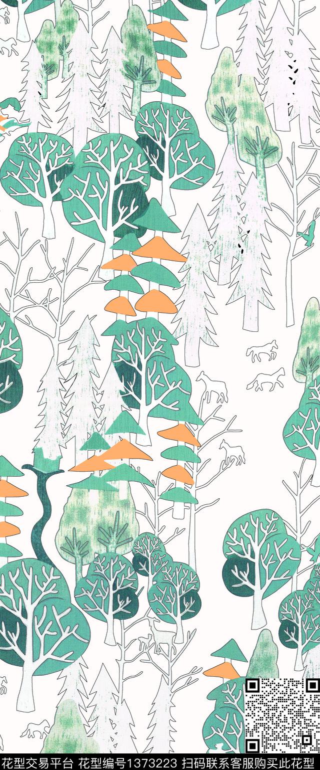 女装动物数码印花华亿平台下载（图片编号: 1373223） - 瓦栏（Walan）