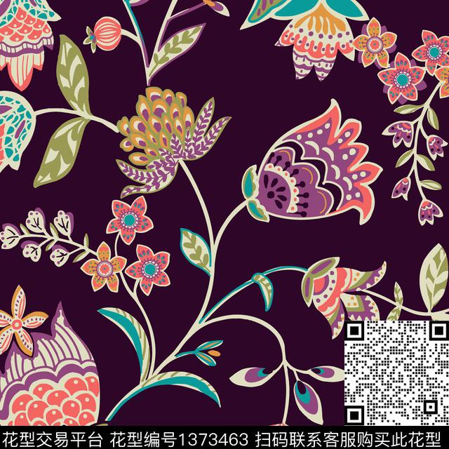 学院几何简约传统印花华亿平台下载（图片编号: 1373463） - 瓦栏（Walan）