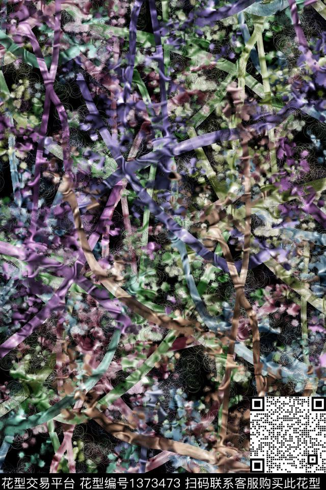 抽象男装家居服户外数码印花华亿平台下载（图片编号: 1373473） - 瓦栏（Walan）