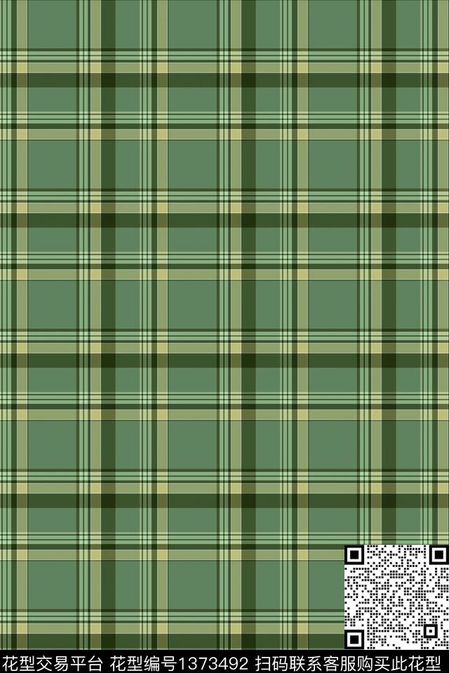 几何格子女装数码印花华亿平台下载（图片编号: 1373492） - 瓦栏（Walan）