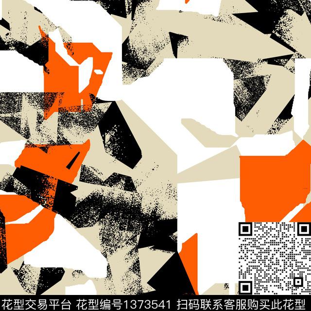 几何纸印花抽象男装传统印花华亿平台下载（图片编号: 1373541） - 瓦栏（Walan）
