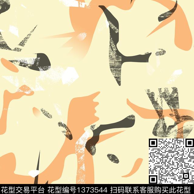 几何纸印花抽象男装传统印花华亿平台下载（图片编号: 1373544） - 瓦栏（Walan）