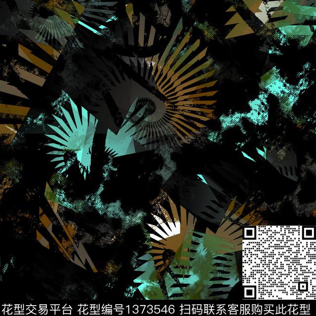 几何纸印花抽象男装传统印花华亿平台下载（图片编号: 1373546） - 瓦栏（Walan）