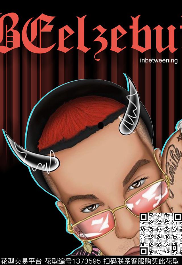 几何简约字母数码印花华亿平台下载（图片编号: 1373595） - 瓦栏（Walan）