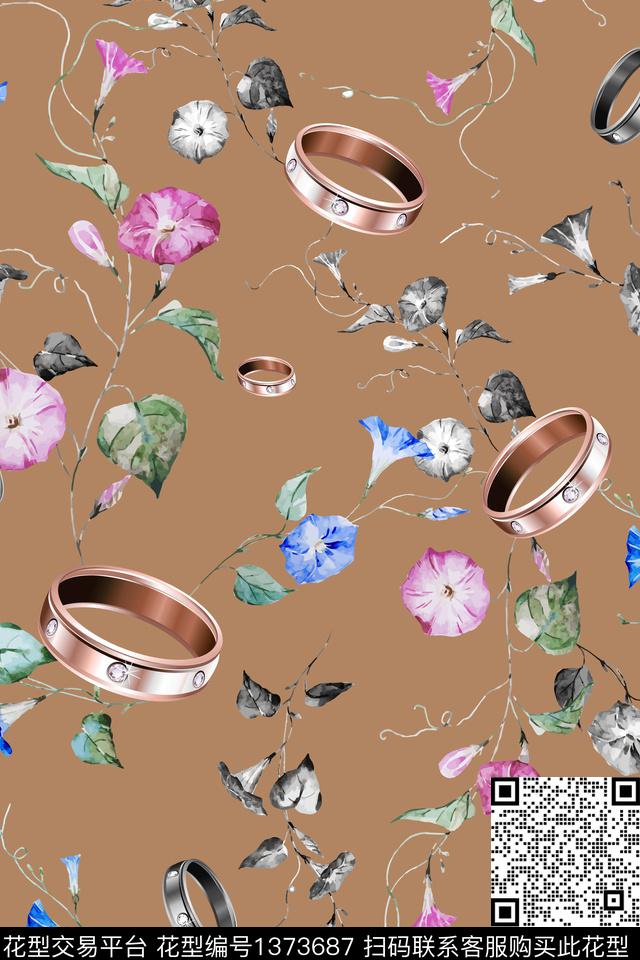 旗袍香云纱真丝数码印花华亿平台下载（图片编号: 1373687） - 瓦栏（Walan）