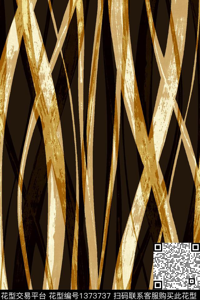 几何抽象条纹数码印花华亿平台下载（图片编号: 1373737） - 瓦栏（Walan）