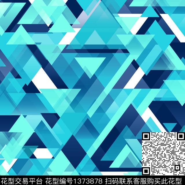 时尚几何肌理传统印花华亿平台下载（图片编号: 1373878） - 瓦栏（Walan）