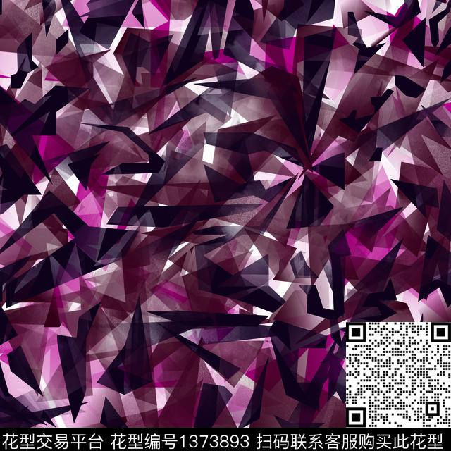 时尚几何肌理传统印花华亿平台下载（图片编号: 1373893） - 瓦栏（Walan）