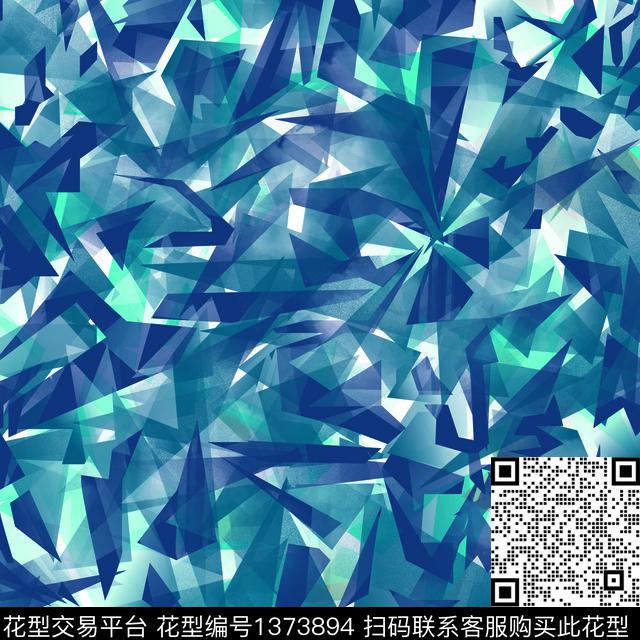 时尚几何肌理传统印花华亿平台下载（图片编号: 1373894） - 瓦栏（Walan）