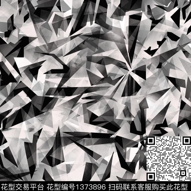 时尚几何肌理传统印花华亿平台下载（图片编号: 1373896） - 瓦栏（Walan）