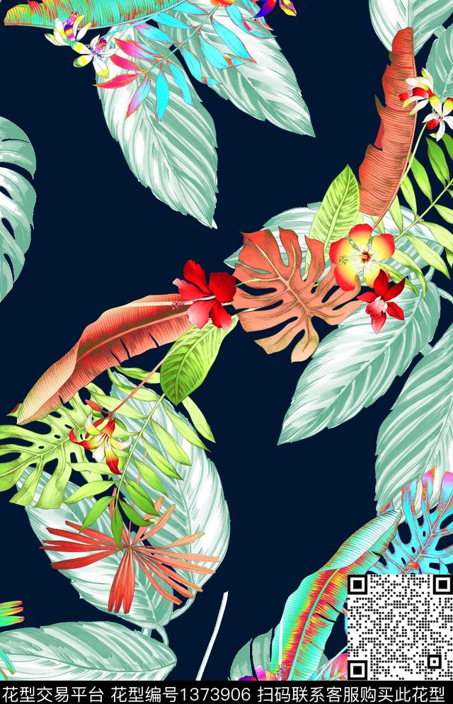 女装定位花数码华亿平台热带华亿平台数码印花华亿平台下载（图片编号: 1373906） - 瓦栏（Walan）
