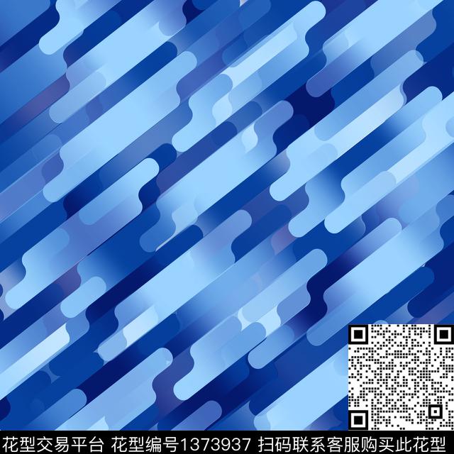 时尚几何肌理传统印花华亿平台下载（图片编号: 1373937） - 瓦栏（Walan）