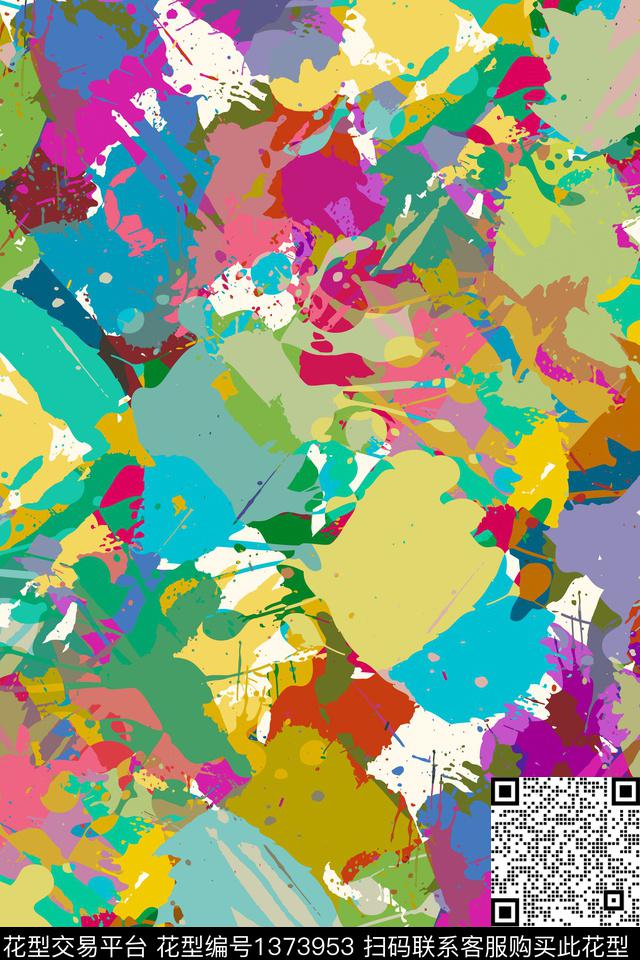 抽象男装家居服户外传统印花华亿平台下载（图片编号: 1373953） - 瓦栏（Walan）