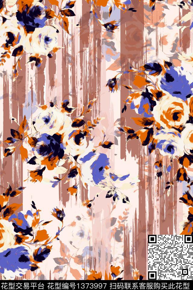 清爽底花卉花卉小碎花数码印花华亿平台下载（图片编号: 1373997） - 瓦栏（Walan）