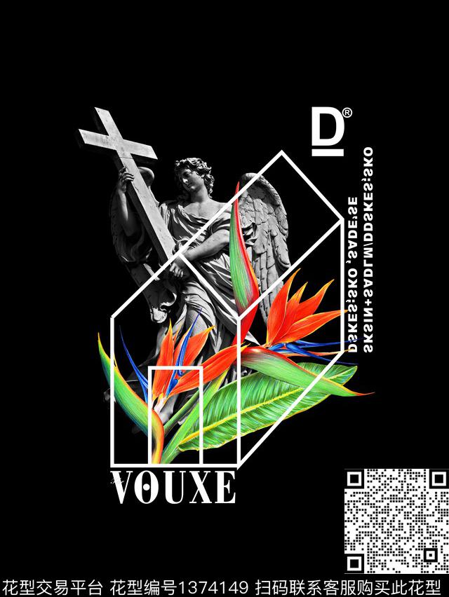 人物大牌风潮牌传统印花华亿平台下载（图片编号: 1374149） - 瓦栏（Walan）