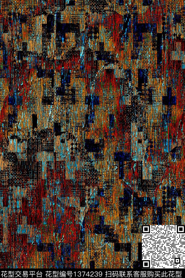 线条包金华亿平台抽象数码印花华亿平台下载（图片编号: 1374239） - 瓦栏（Walan）