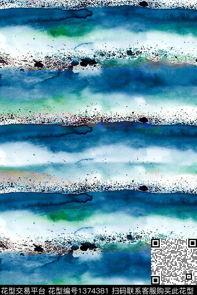 几何肌理扎染华亿平台数码印花华亿平台下载（图片编号: 1374381） - 瓦栏（Walan）