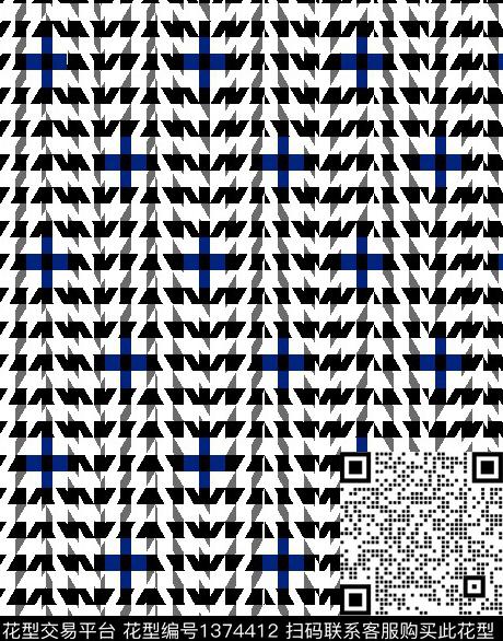 几何格子商务传统印花华亿平台下载（图片编号: 1374412） - 瓦栏（Walan）