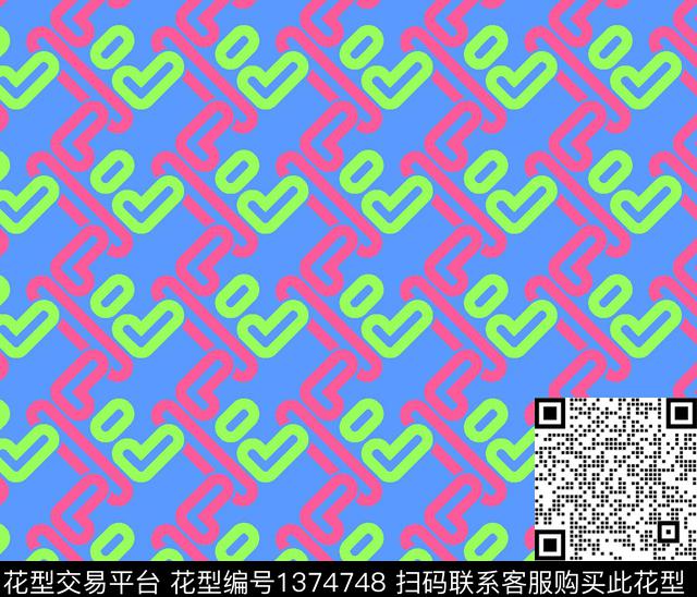 简约几何卡通传统印花华亿平台下载（图片编号: 1374748） - 瓦栏（Walan）