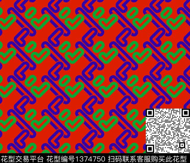 简约几何卡通传统印花华亿平台下载（图片编号: 1374750） - 瓦栏（Walan）