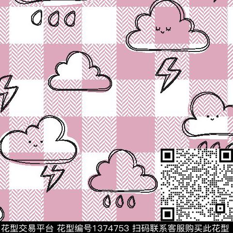 简约格子卡通传统印花华亿平台下载（图片编号: 1374753） - 瓦栏（Walan）