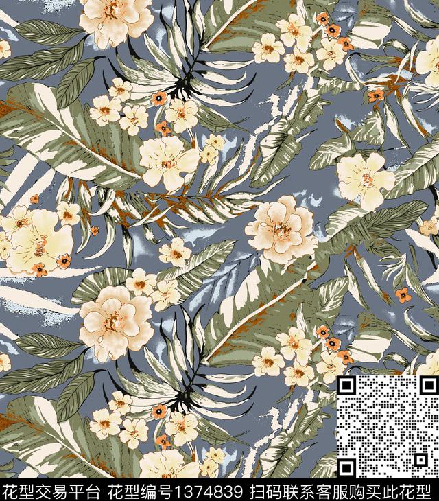 女装花卉小碎花数码印花华亿平台下载（图片编号: 1374839） - 瓦栏（Walan）