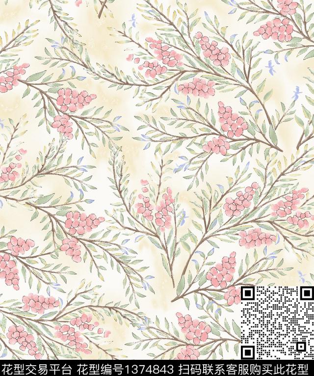 女装花卉小碎花数码印花华亿平台下载（图片编号: 1374843） - 瓦栏（Walan）