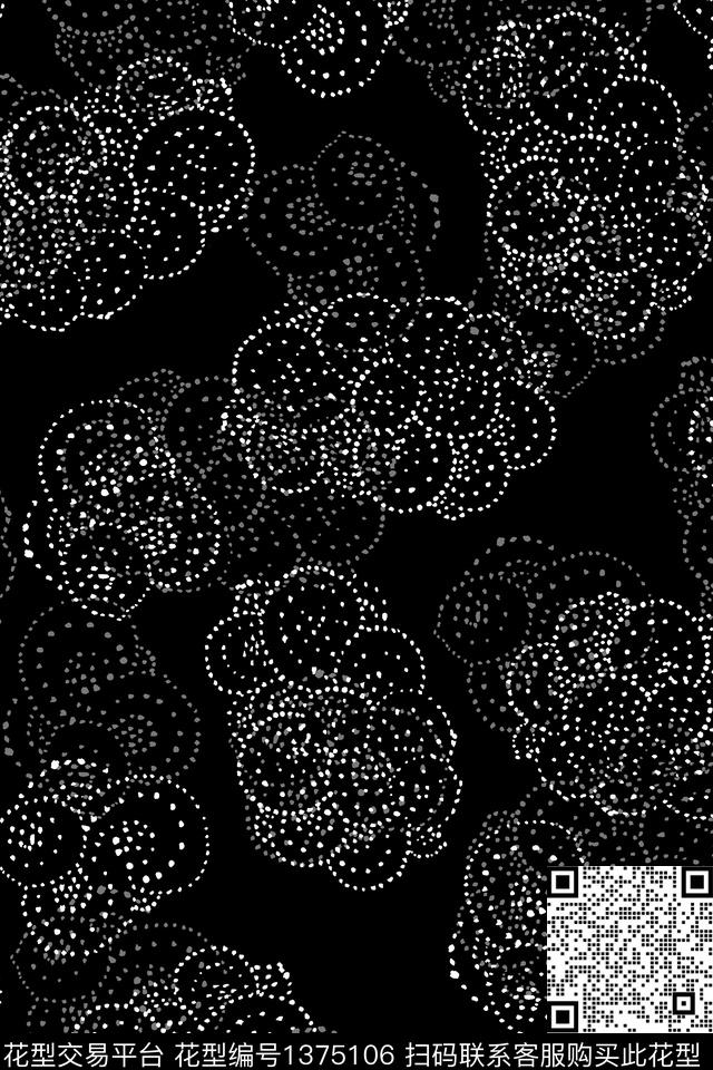 肌理大牌风抽象数码印花华亿平台下载（图片编号: 1375106） - 瓦栏（Walan）