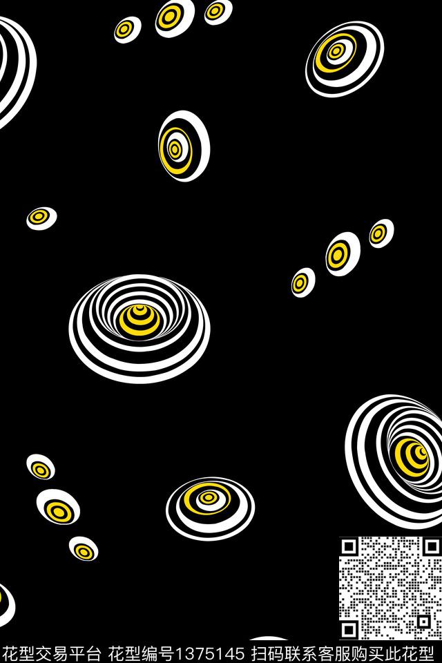 几何大牌风抽象传统印花华亿平台下载（图片编号: 1375145） - 瓦栏（Walan）