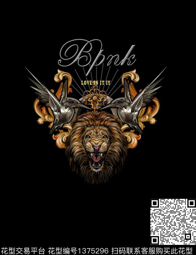 动物花卉男装牛数码印花华亿平台下载（图片编号: 1375296） - 瓦栏（Walan）