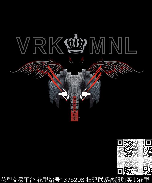 动物花卉男装牛数码印花华亿平台下载（图片编号: 1375298） - 瓦栏（Walan）