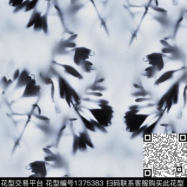 花瓶桃花樱花数码印花华亿平台下载（图片编号: 1375383） - 瓦栏（Walan）