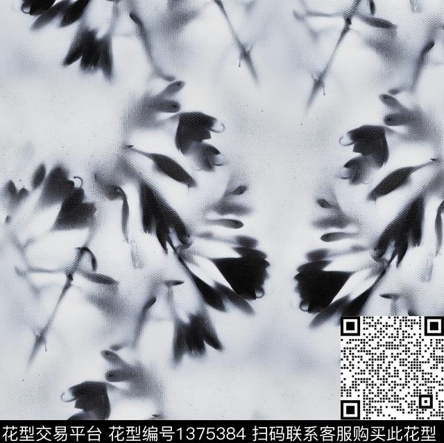 花瓶桃花樱花数码印花华亿平台下载（图片编号: 1375384） - 瓦栏（Walan）