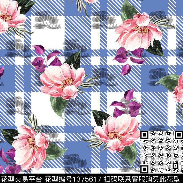 数码华亿平台绿植树叶花卉数码印花华亿平台下载（图片编号: 1375617） - 瓦栏（Walan）