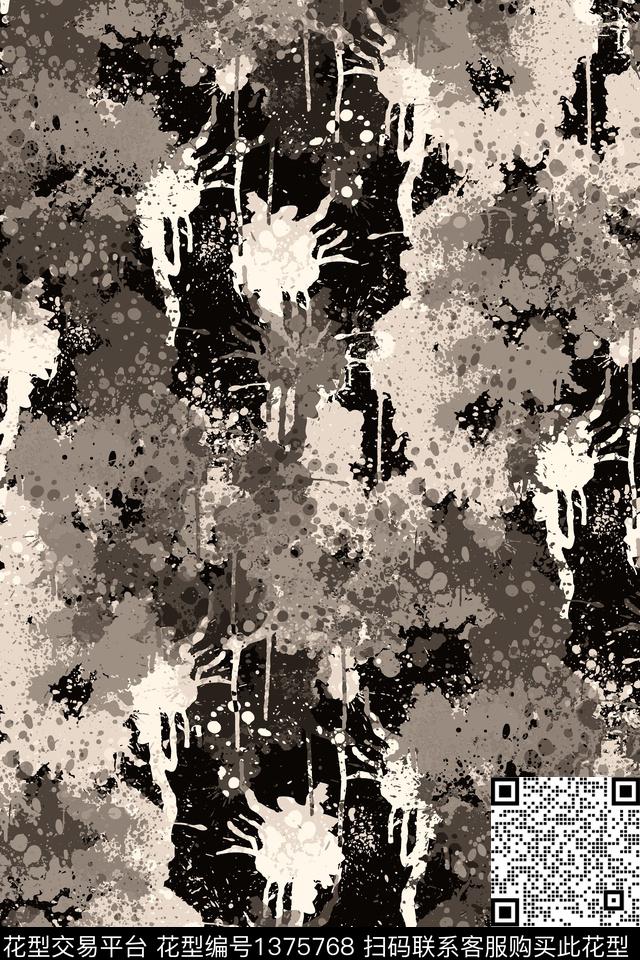 抽象男装家居服户外传统印花华亿平台下载（图片编号: 1375768） - 瓦栏（Walan）