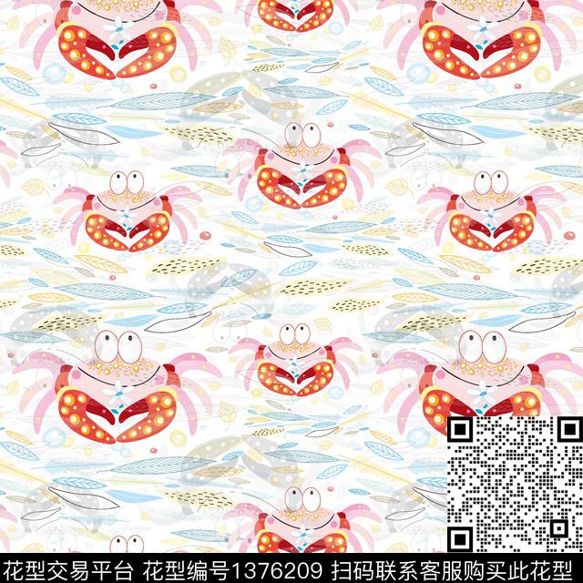 涂鸦字母动物头数码印花华亿平台下载（图片编号: 1376209） - 瓦栏（Walan）