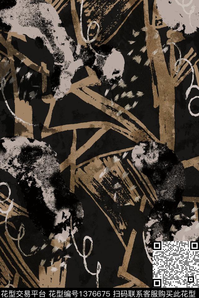 几何男装满版花字母传统印花华亿平台下载（图片编号: 1376675） - 瓦栏（Walan）