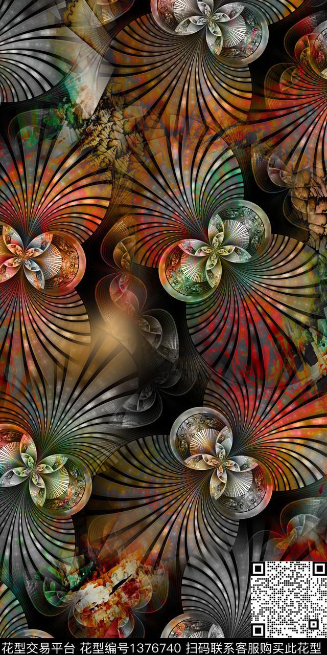 时尚肌理数码华亿平台数码印花华亿平台下载（图片编号: 1376740） - 瓦栏（Walan）