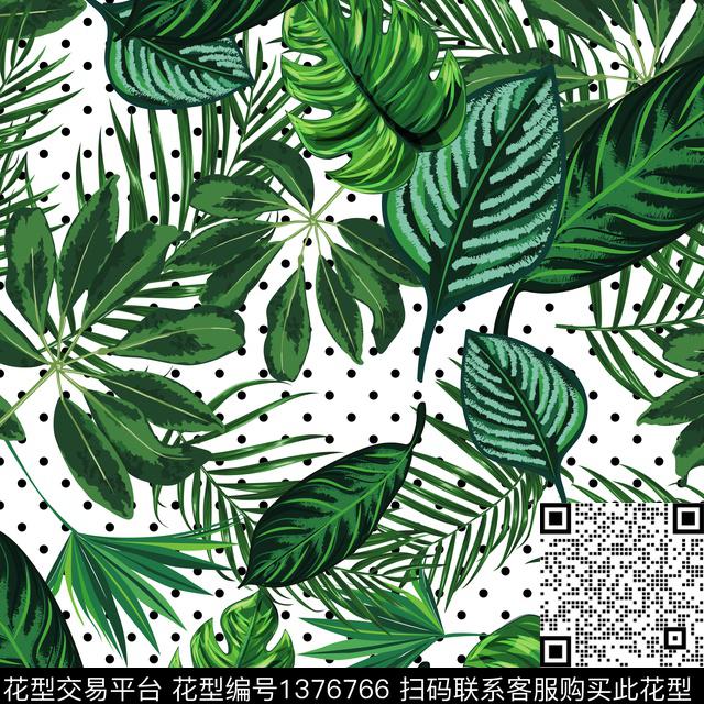 绿植树叶花卉植物传统印花华亿平台下载（图片编号: 1376766） - 瓦栏（Walan）
