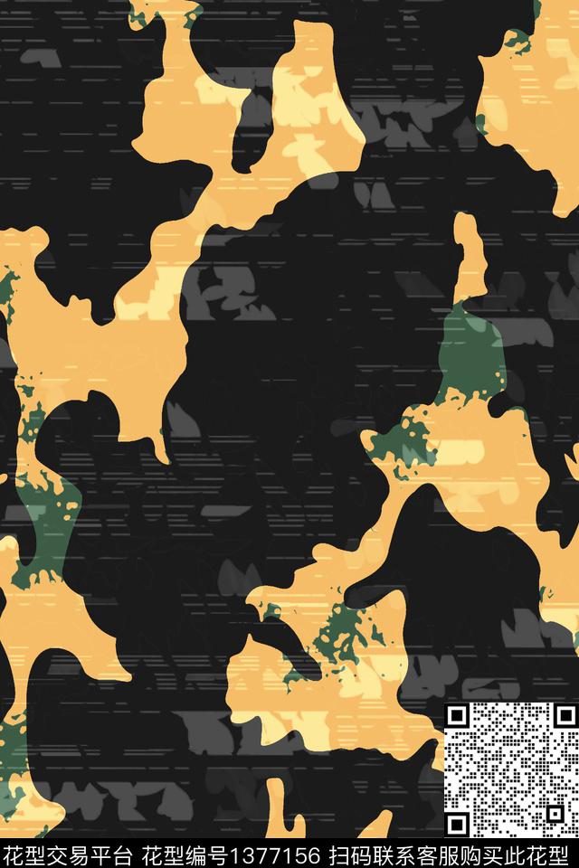 几何男装满版花大牌风传统印花华亿平台下载（图片编号: 1377156） - 瓦栏（Walan）