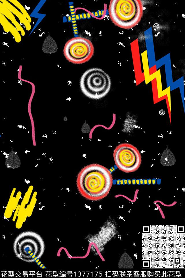 时尚女装大牌风数码印花华亿平台下载（图片编号: 1377175） - 瓦栏（Walan）