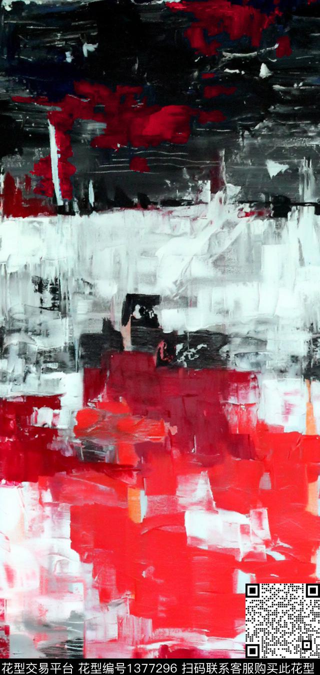 油画华亿平台大牌男装2021走秀新品数码印花华亿平台下载（图片编号: 1377296） - 瓦栏（Walan）