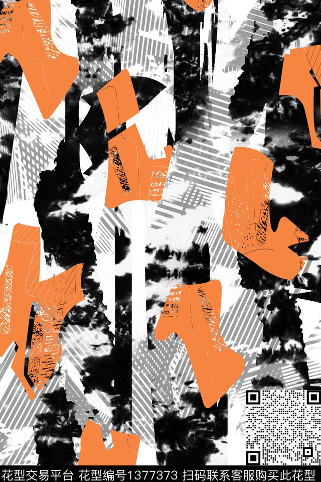 几何男装满版花迷彩传统印花华亿平台下载（图片编号: 1377373） - 瓦栏（Walan）