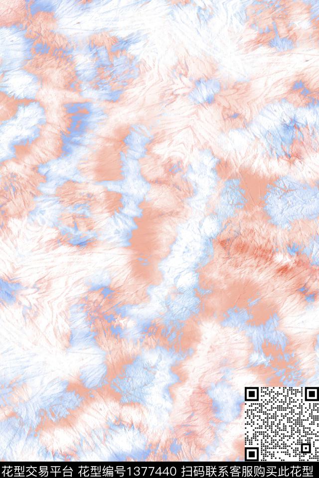 炫彩肌理扎染华亿平台数码印花华亿平台下载（图片编号: 1377440） - 瓦栏（Walan）