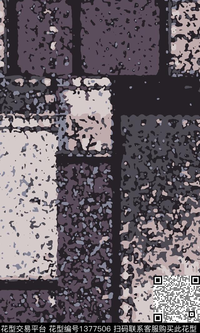 学院几何简约传统印花华亿平台下载（图片编号: 1377506） - 瓦栏（Walan）