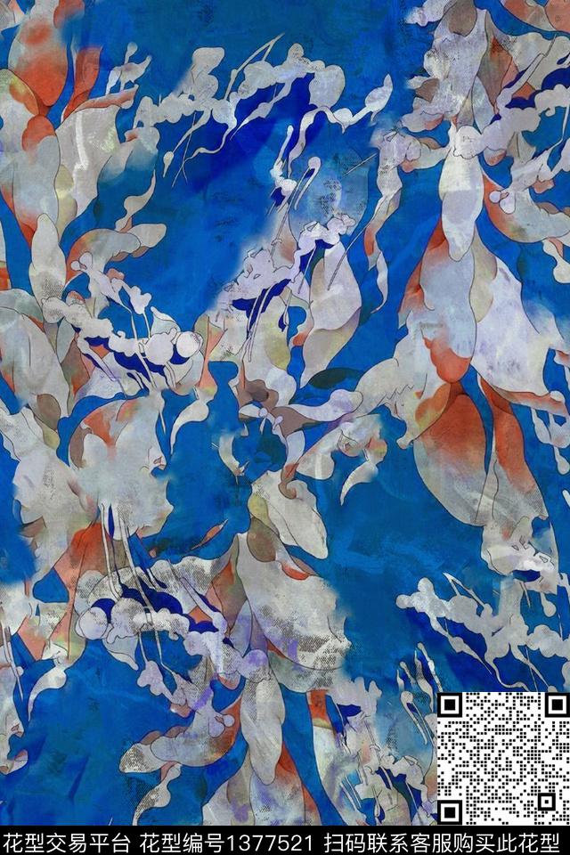 香云纱真丝中国风数码印花华亿平台下载（图片编号: 1377521） - 瓦栏（Walan）