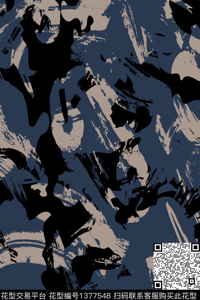 迷彩大牌风抽象传统印花华亿平台下载（图片编号: 1377548） - 瓦栏（Walan）