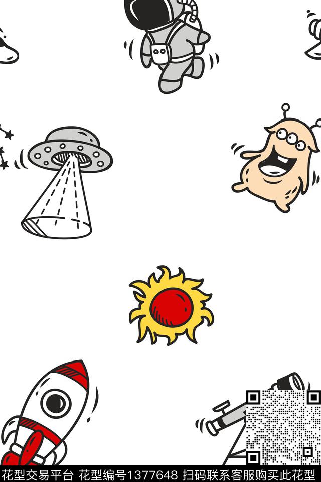 几何家居服卡通数码印花华亿平台下载（图片编号: 1377648） - 瓦栏（Walan）