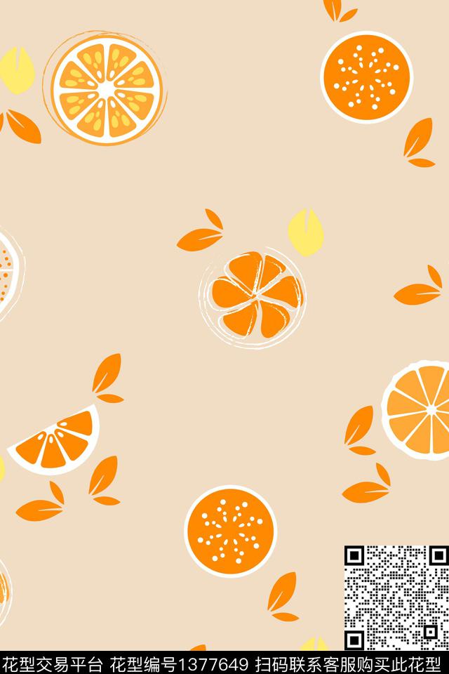 水果家居服卡通数码印花华亿平台下载（图片编号: 1377649） - 瓦栏（Walan）